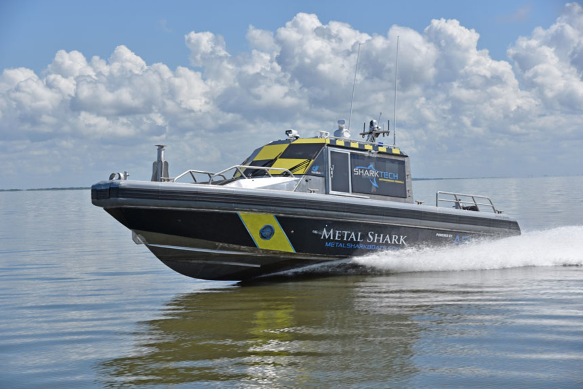 Metal Shark is developing a line of Sharktech autonomous boats.