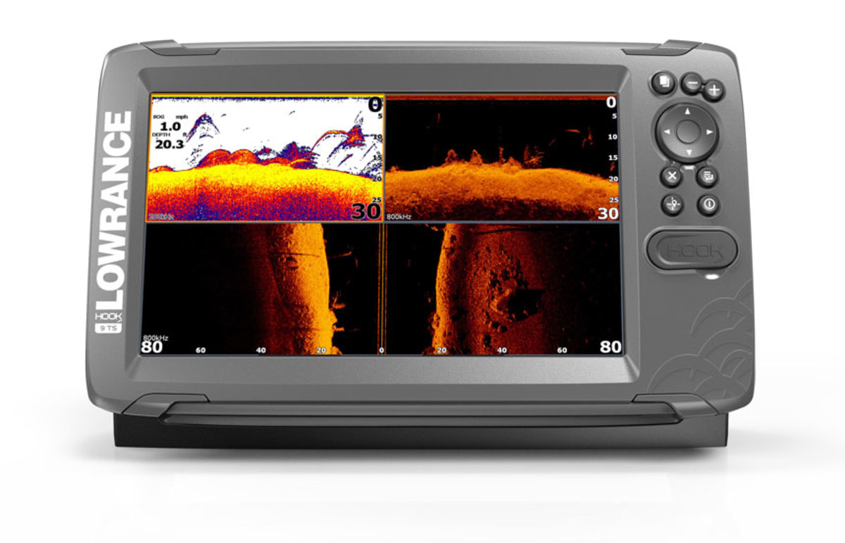 The Lowrance Hook² fishfinders/chart plotters correct sonar settings for clear underwater views.