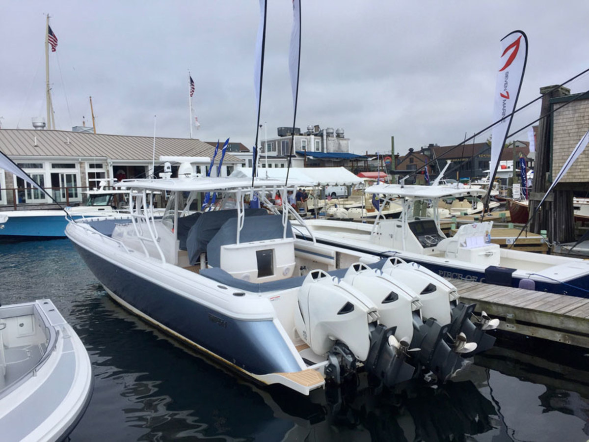 New data from the National Marine Manufacturers Association show that once again, outboard-powered boats led industry growth — a trend that’s being picked up by brands such as MJM, which introduced an outboard-powered 35z at the Newport International Boat Show in September.