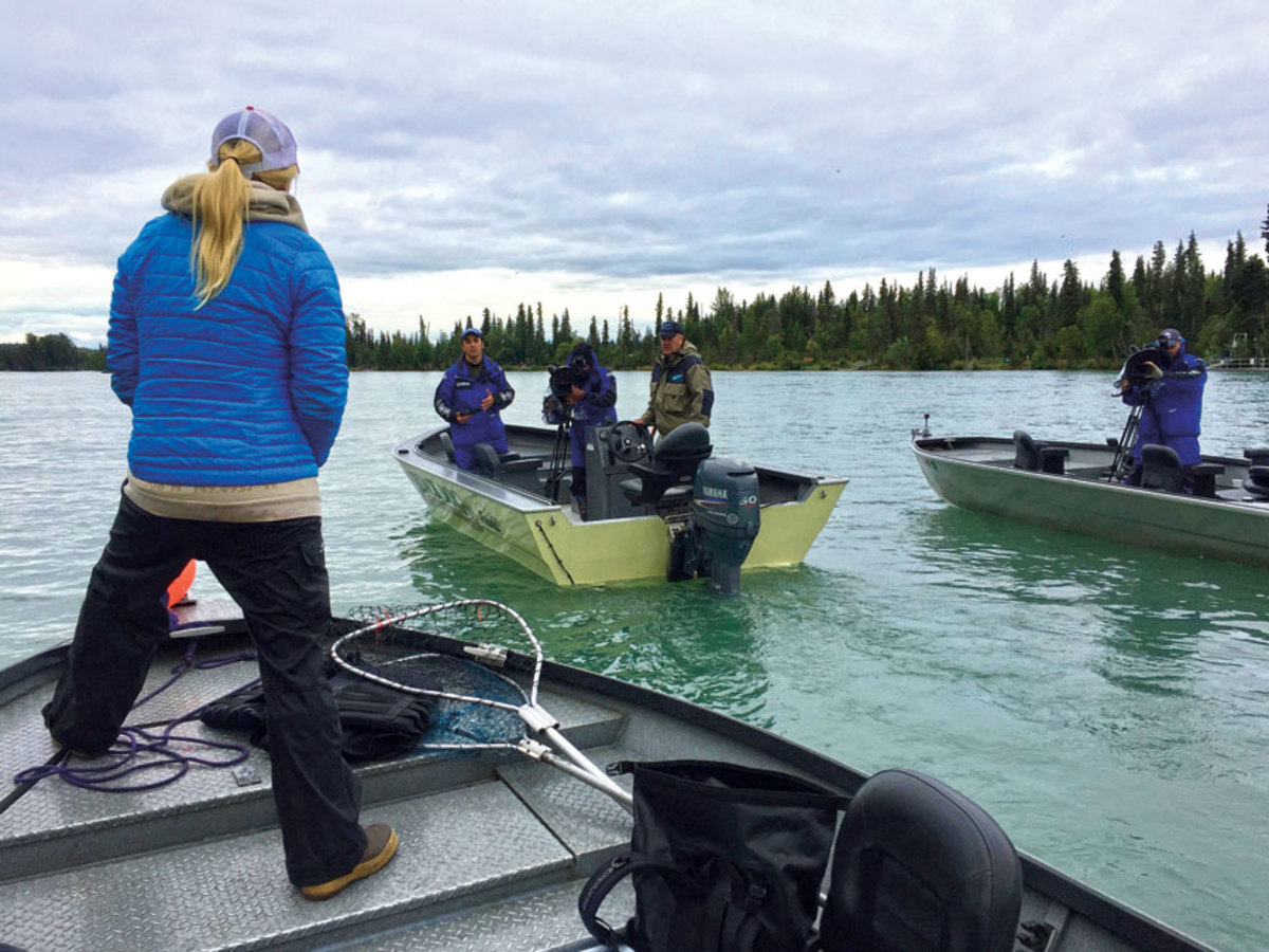 Yamaha has an in-house video team. Here they are on a shoot in Alaska.
