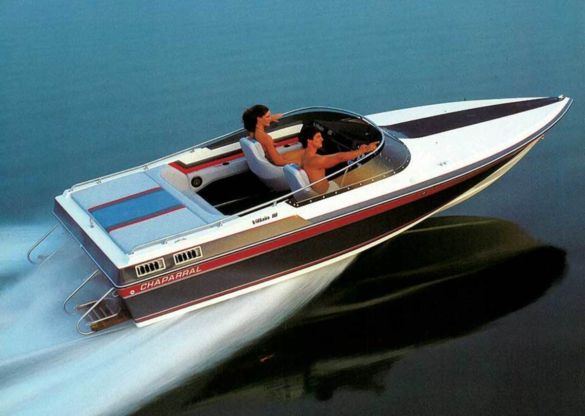 Chaparral’s wide-ranging models over the years include the 1986 Villain III speedboat.