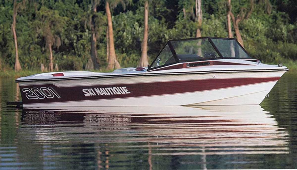 The classic 1987 Ski Nautique was a template for slalom design that helped define the brand.
