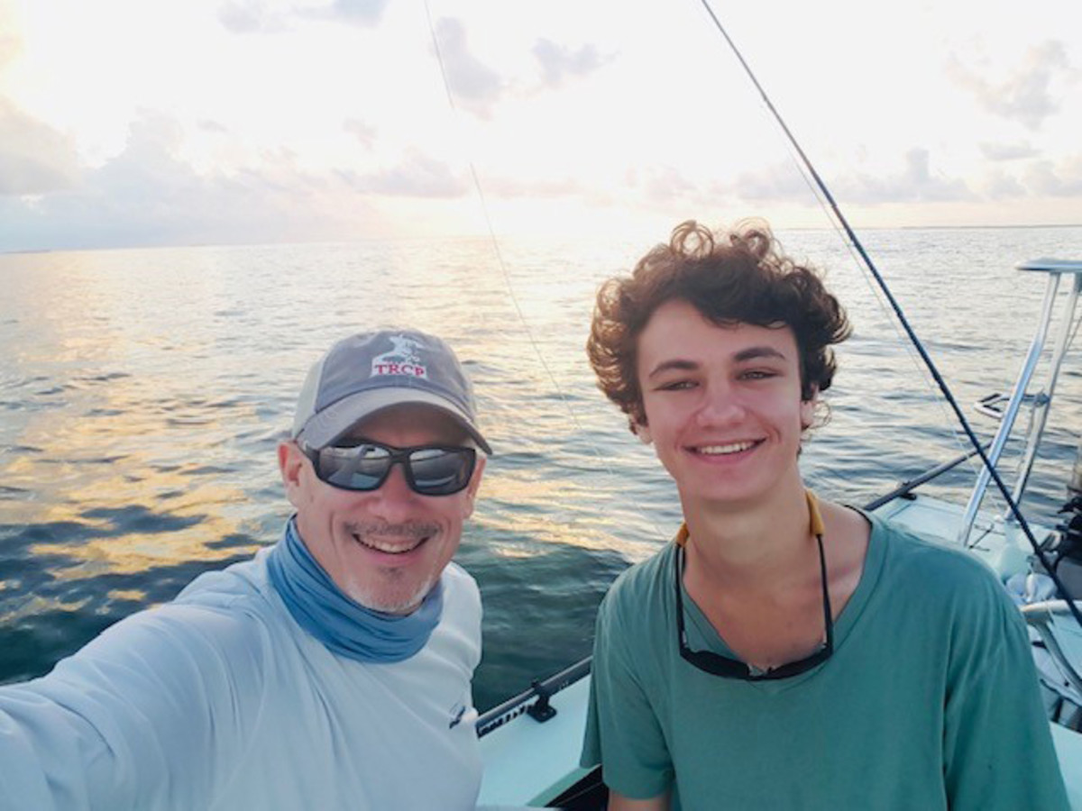 Frank Hugelmeyer and his son, Cole, are avid anglers.