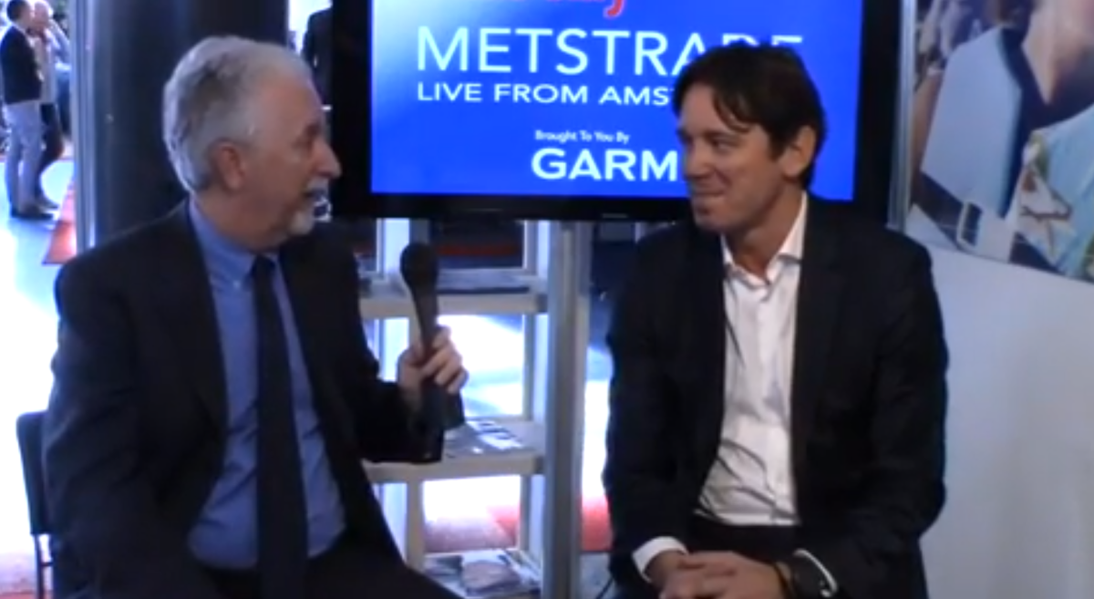 Soundings Trade Only Editor-in-Chief Michael Verdon with Nicola Pomi, Vice President Volvo Penta Marine Europe, in a livestream interview at METSTRADE 2018