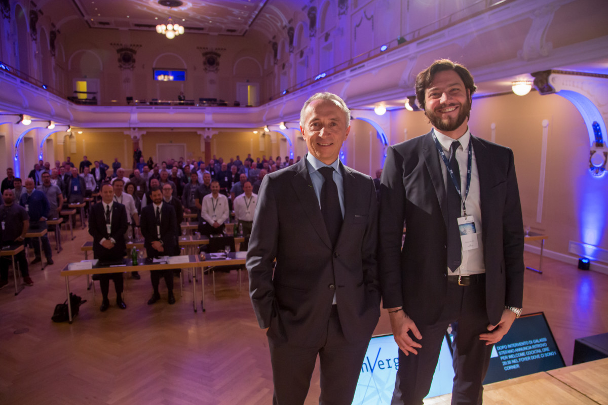 Last year’s event was held in Dubai. Alberto Galassi, Ferretti Group CEO (left), and Stefano de Vivo, chief commerical officer.
