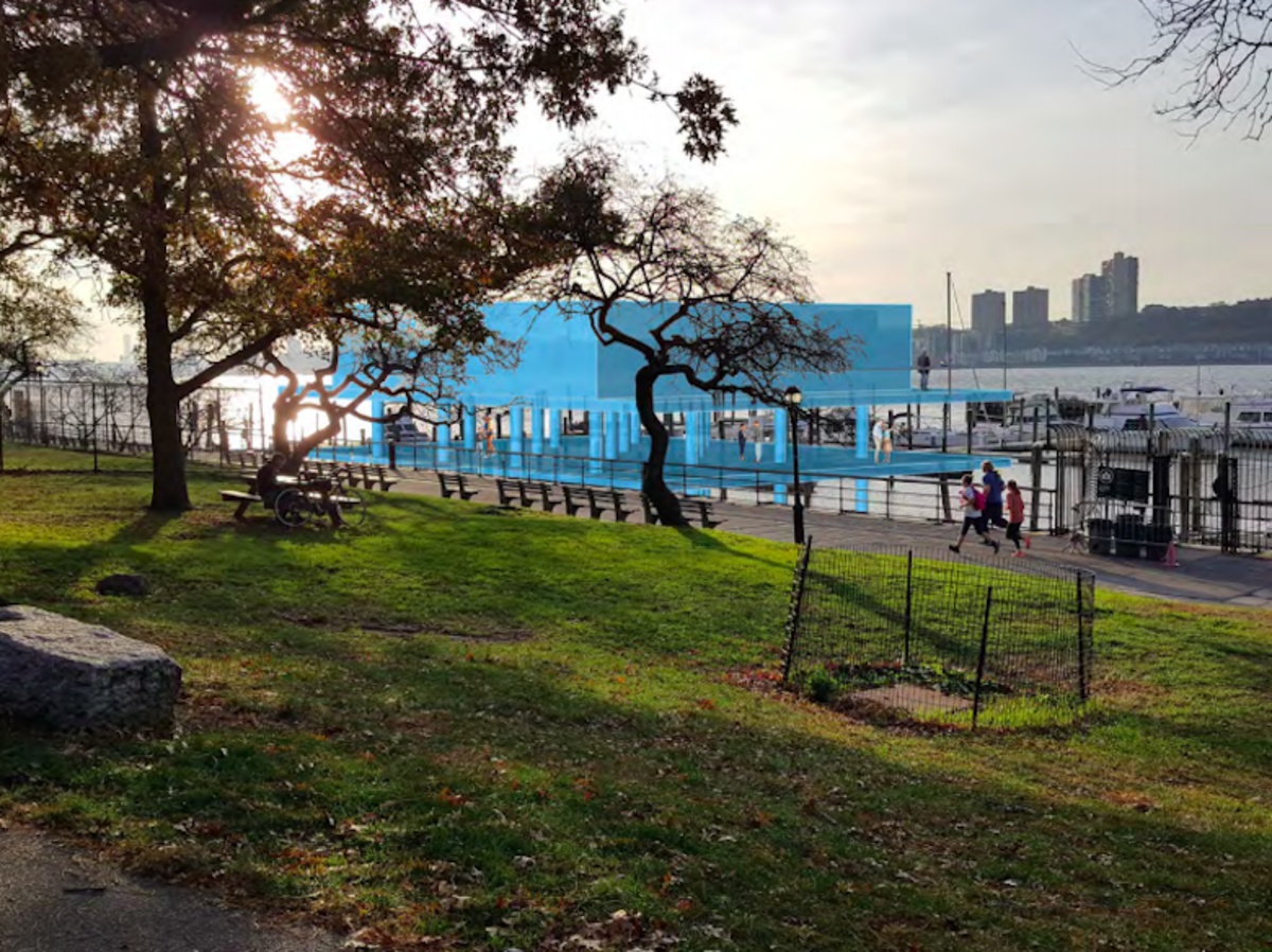 A rendering shows the new facilities at the 79th Street Boat Basin. Photo courtesy of New York Parks Department