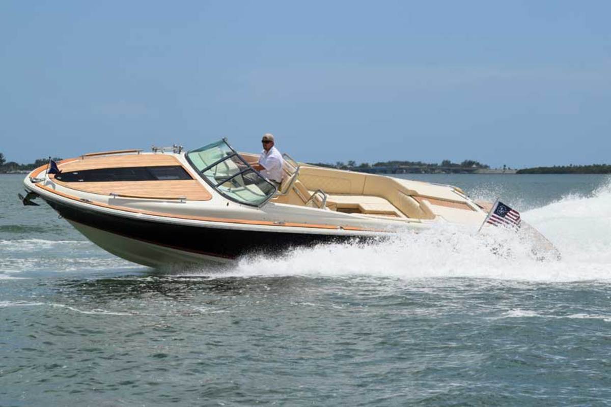 The Italian influence is undeniable in Chris-Craft’s open Corsair boats.