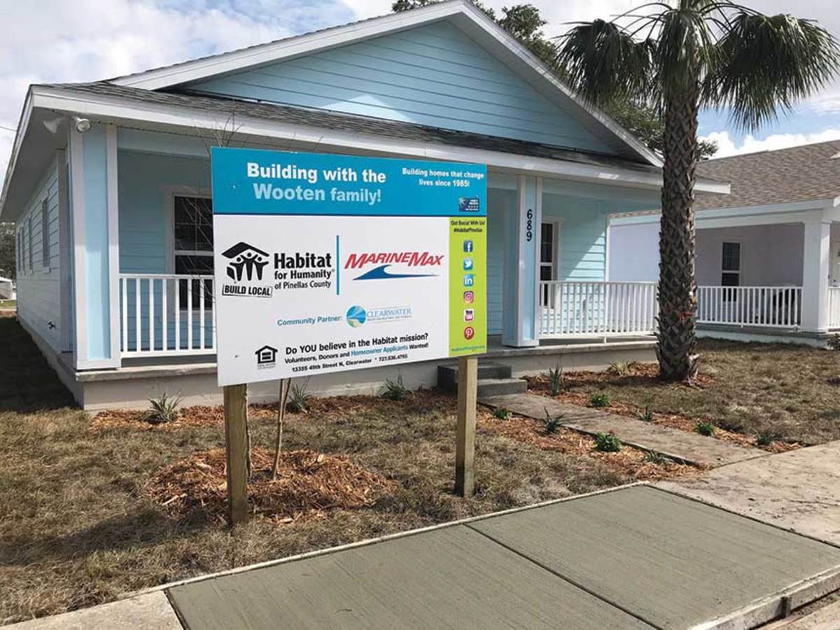 MarineMax is building its second Habitat for Humanity home in Pinellas County, Fla.