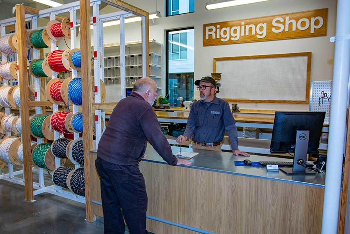 Seattle’s rigging shop was the source 
for a rerigging of the Space Needle. 