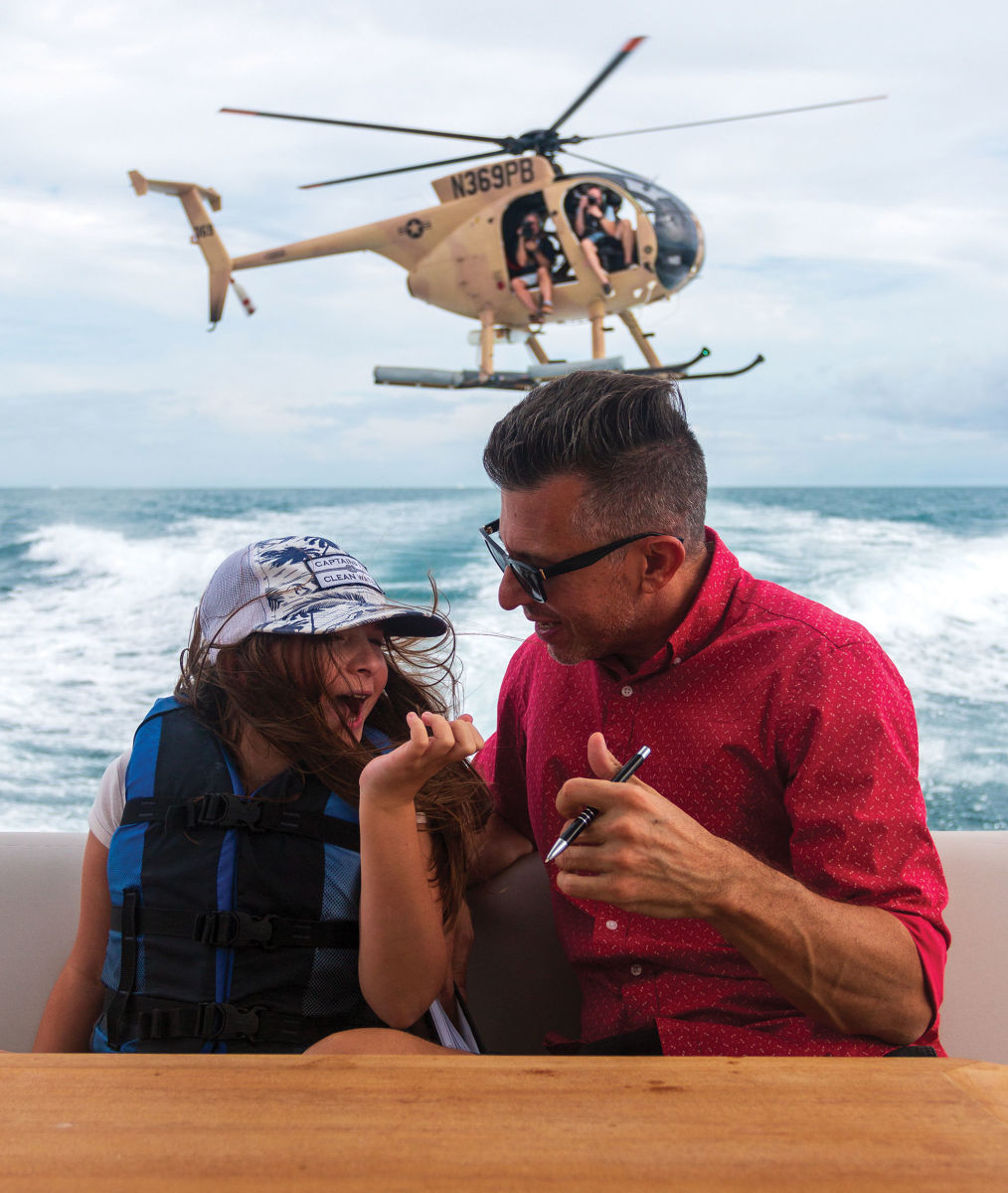 The author has been part of many helicopter shoots but this was by far his favorite, as he was able to share the experience with his daughter.