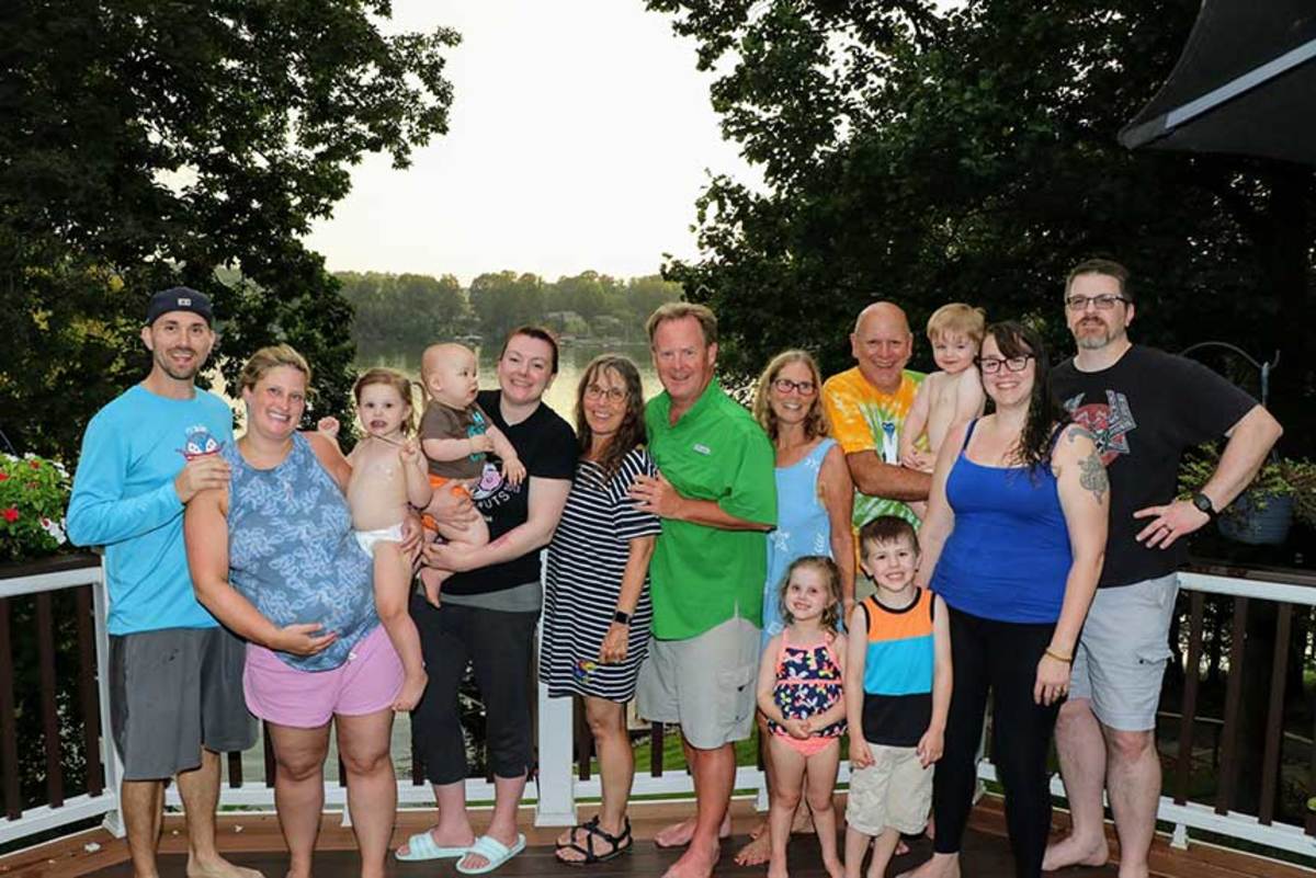 The Reid family at Virginia’s Smith Mountain Lake, a favorite seasonal getaway.
