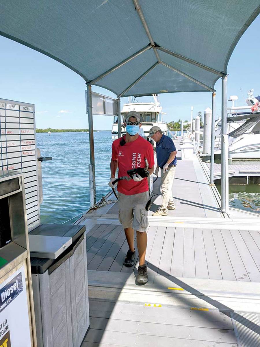 Most Suntex Marinas remained open in some capacity, and all had implemented safety precautions.