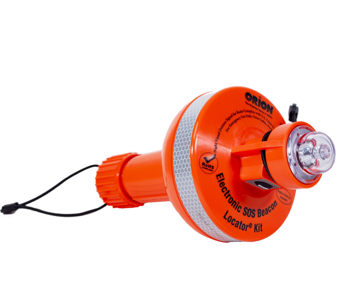 Orion’s SOS Beacon has a one-hand on/off switch; other devices have a twist on/off mechanism that requires two hands.
