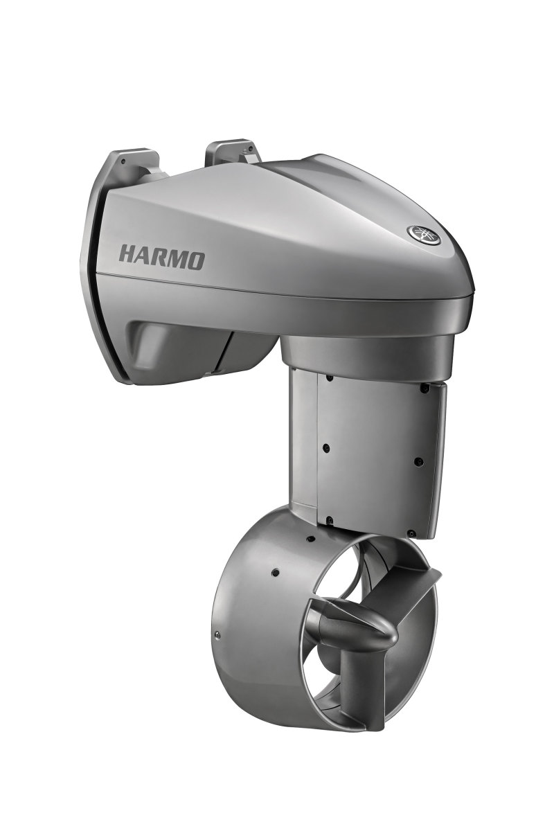 Harmo tips the scales at just 121 pounds and produces 225 static pounds of thrust, equivalent to a 9.9-hp gas outboard. 