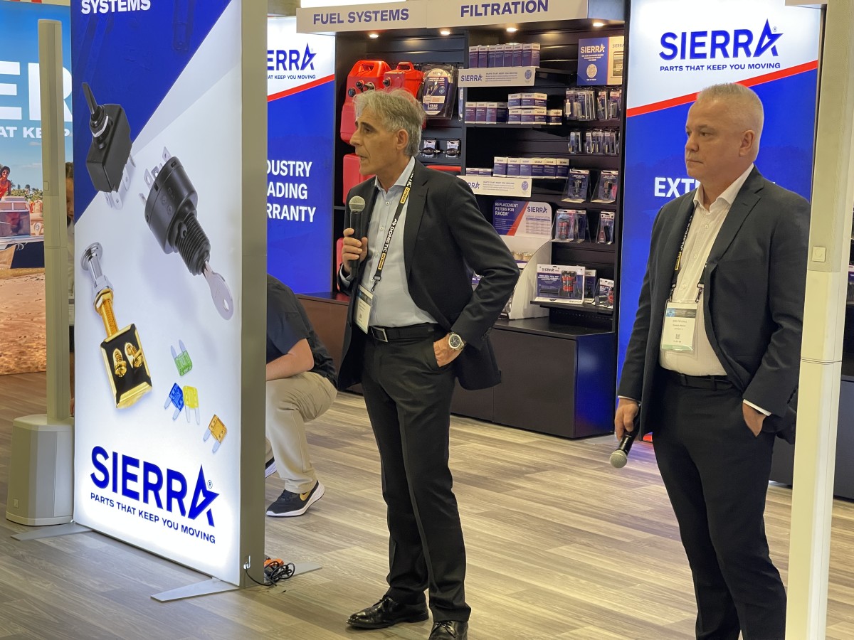 Juan Varques, Dometic CEO, and Eric Fetchko, president of Dometic Marine Americas, discuss Sierra Marine rebranding and consolidation.