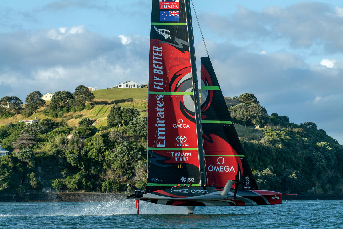 Foiling technology has been used in America’s Cup sailboats since 2013.