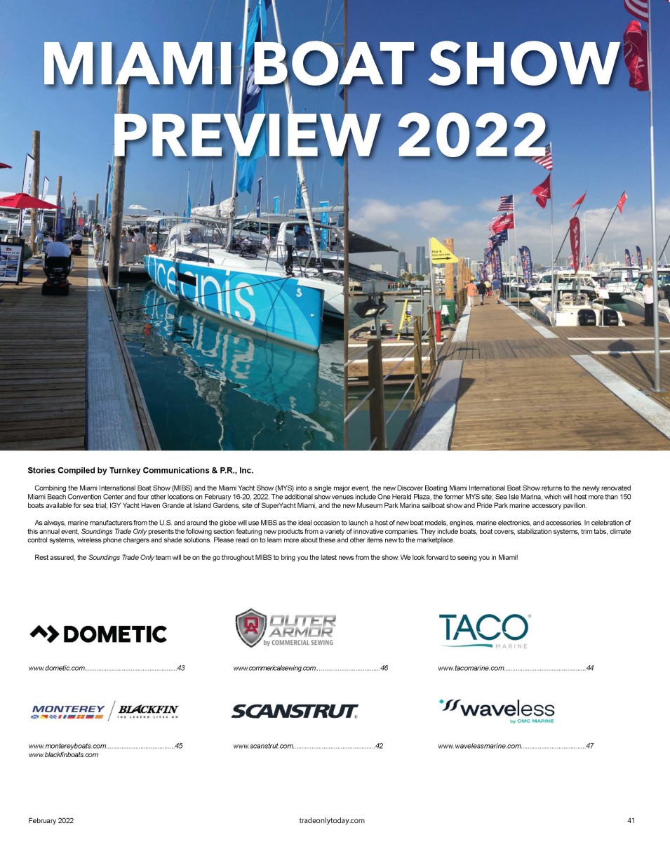Feb Miami Boat Show Preview section
