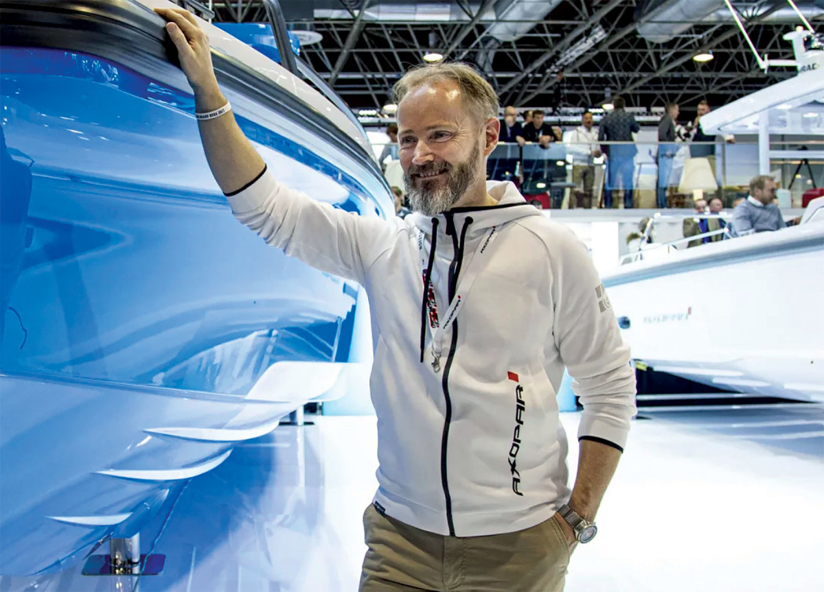 Founding partner Jan-Erik Viitala says Axopar produces 50 percent of its boats at two facilities in northwest Poland.