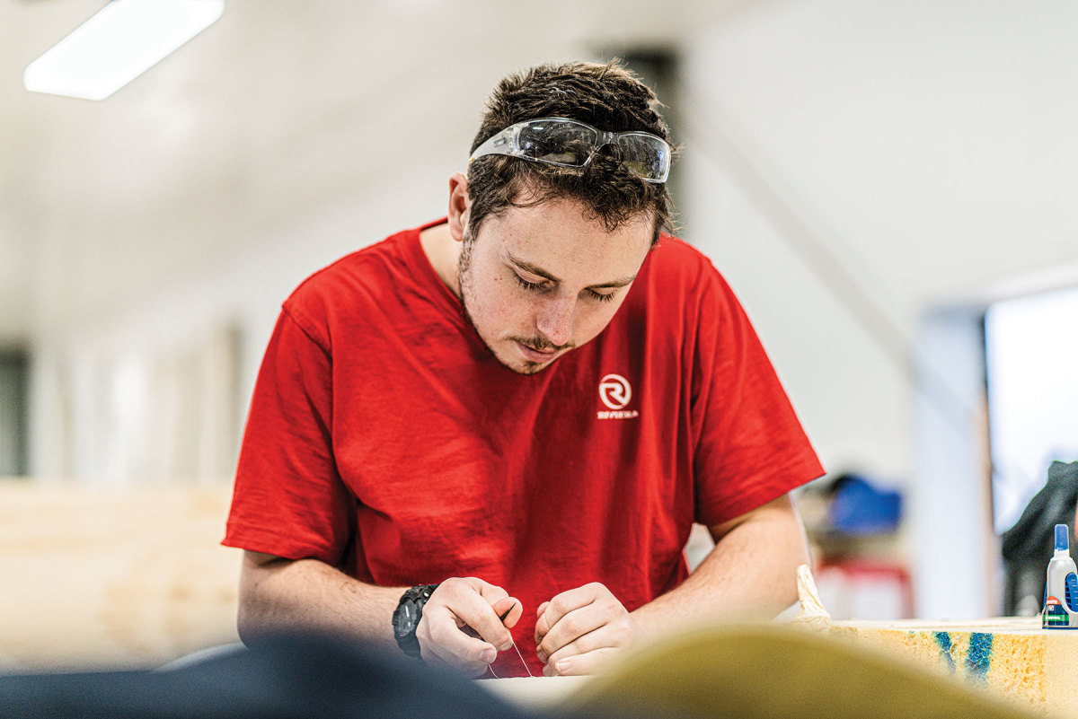 Longhurst says that nearly every aspect of boatbuilding is covered in the program, so that apprentices eventually fill positions they are passionate about