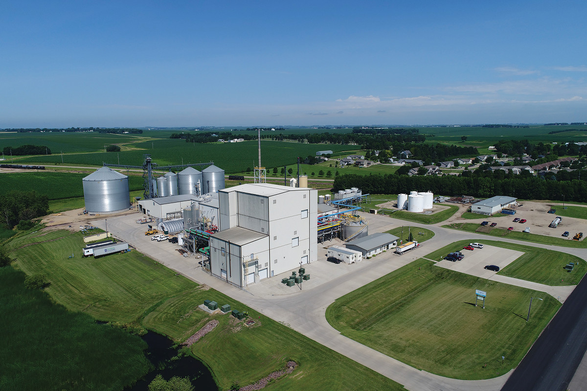 Gevo’s plant in Luverne, Minn., produces isobutanol and ethanol.