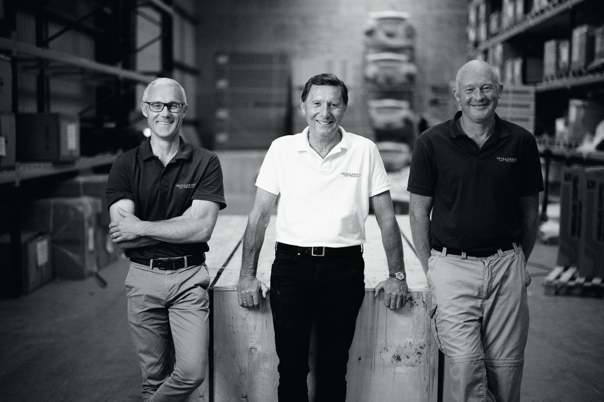 (From left) Williams Jet Tenders founders Mathew Hornsby, Roy Parker and John Hornsby.