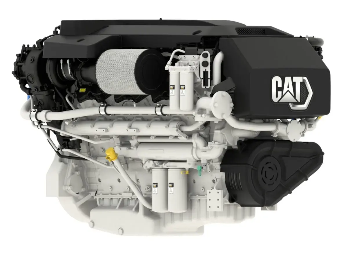 Caterpillar Marine added the Cat C32B Triple Turbo 2,433-mhp (2,400-bhp) high-performance diesel to its offerings earlier this year.
