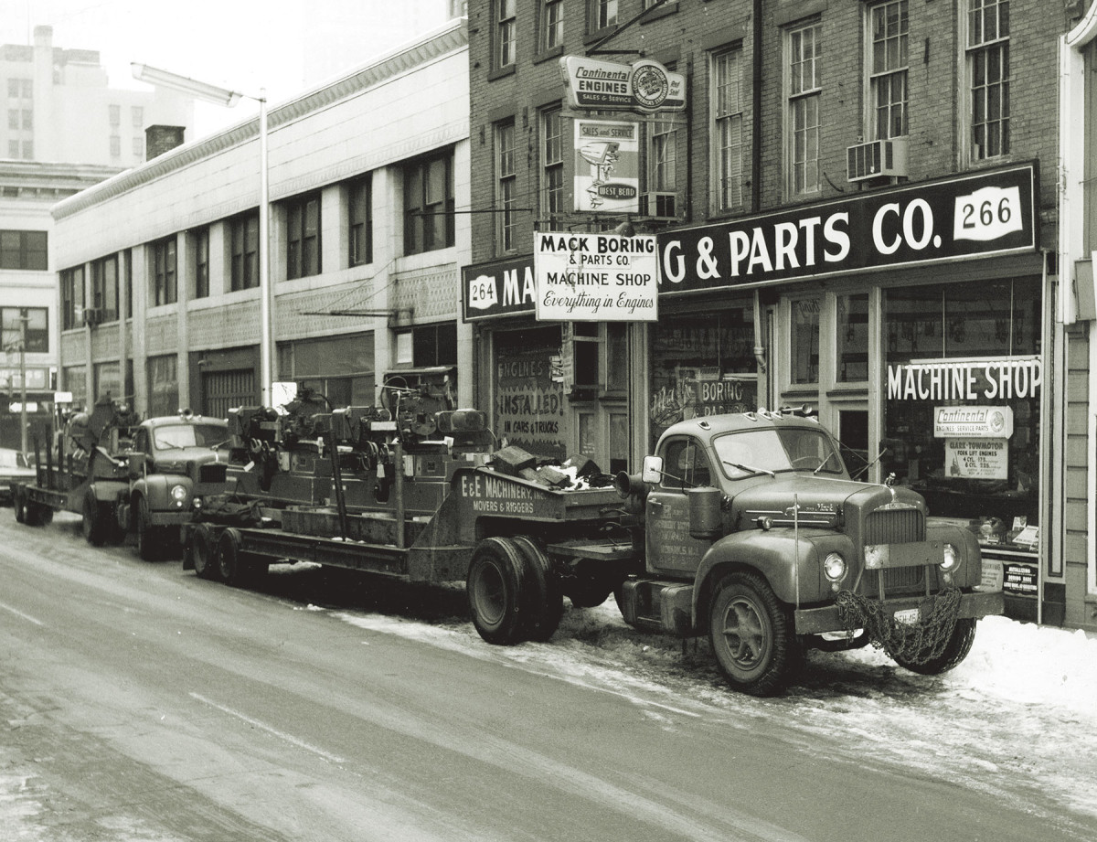 Mack Boring’s original location was on Halsey Street in Newark, N.J., offering engine installations, parts and machine shop services.