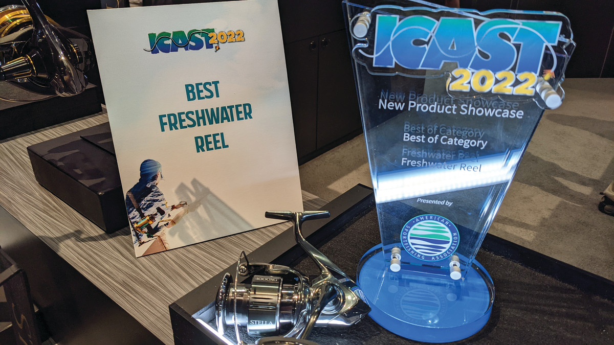 The Shimano Stella FK took home the New Product Showcase award for Best Freshwater Reel.