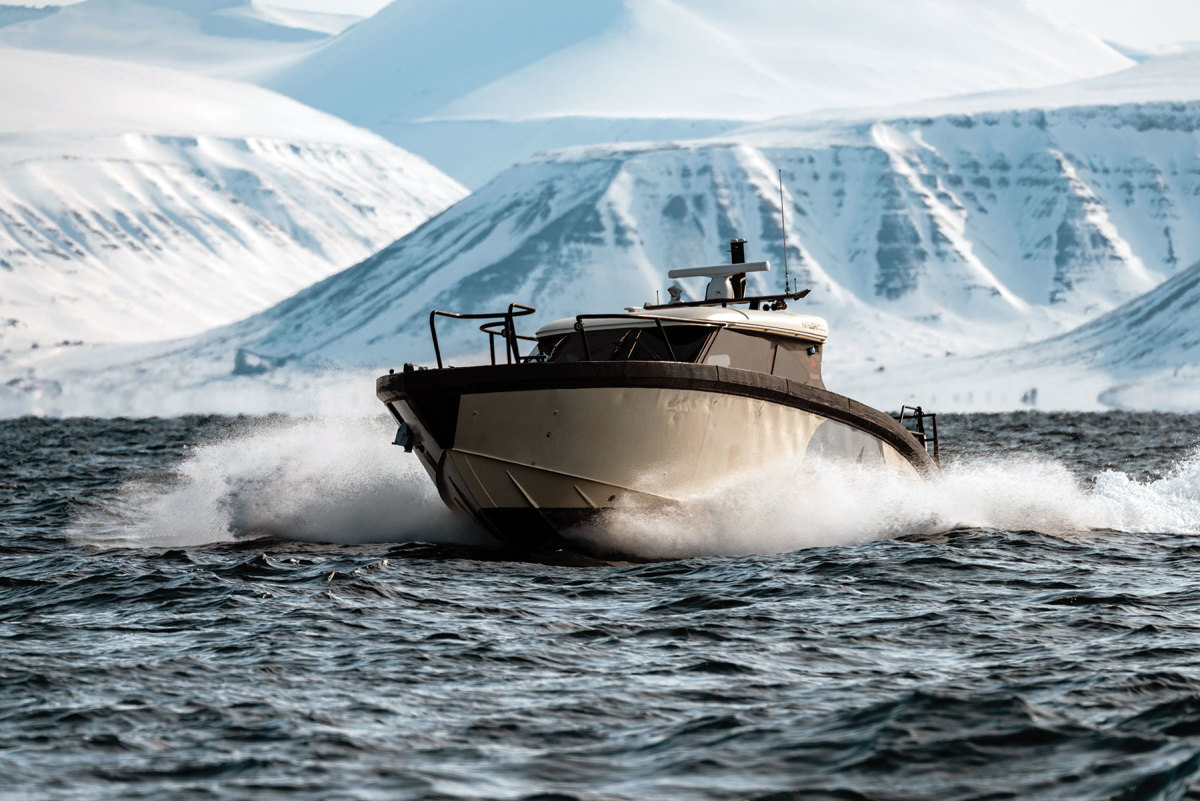 Volvo Penta collaborated with Marell Boats and ecotourism company Hurtigruten Svalbard to produce a hybrid-electric propulsion system