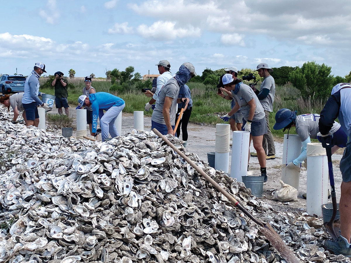 Yamaha’s Rightwaters program worked with CCA and the Harte Research Institute to evaluate the role of oyster reefs in carbon sequestration